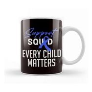 Baskı Dükkanı Support Squad Child Abuse Prevention Month Awareness April Beyaz Porselen Kupa Bardak