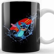 Baskı Dükkanı Surfing Stitch Beyaz Porselen Kupa Bardak