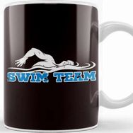 Baskı Dükkanı Swimmer Team Swim Swimming Pool Instructor Coach Athlete Beyaz Porselen Kupa Bardak