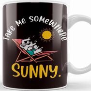 Baskı Dükkanı Take Me Somewhere Beach Sunny Vacation Summer Travel Sunset Kupa
