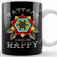 Baskı Dükkanı Tattoos Make Me Happy You Not So Much Inked Kupa