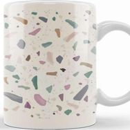 Baskı Dükkanı Terrazzo Texture Tasse Kupa