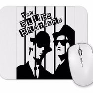 Baskı Dükkanı the Blues Brothers Siyah Beyaz Mouse Pad