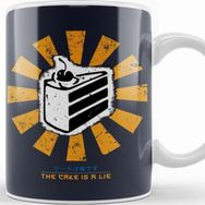 Baskı Dükkanı The Cake Is A Lie Retro Japanese Portal Kupa