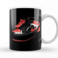 Baskı Dükkanı The Decomposing Of The Black And Red Air Jordan 1 Beyaz 330 ml Porselen Kupa Bardak