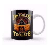 Baskı Dükkanı The Dungeon Master When The Dm Smiles It's Already Too Late Dice Pun Beyaz 330 ml Porselen Kupa BardakBeyaz