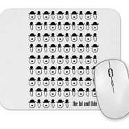 Baskı Dükkanı the Fat And Thin Mouse Pad