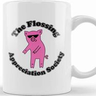 Baskı Dükkanı The Flossing Appreciation Society Beyaz 330 ml Porselen Kupa Bardak