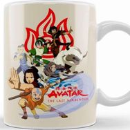 Baskı Dükkanı The Gaang Avatar The Last Airbender Beyaz 330 ml Porselen Kupa Bardak