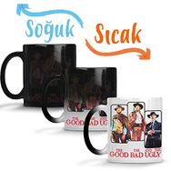 Baskı Dükkanı the Good Bad and Ugly Sihirli Porselen Kupa
