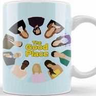 Baskı Dükkanı The Good Place Characters Beyaz 330 ml Porselen Kupa Bardak
