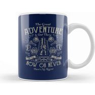 Baskı Dükkanı The Great Adventure Beyaz 330 ml Porselen Kupa Bardak