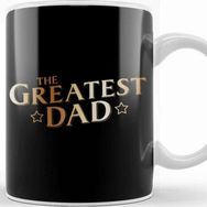 Baskı Dükkanı The Greatest Dad Beyaz 330 ml Porselen Kupa Bardak