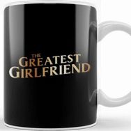 Baskı Dükkanı The Greatest Girlfriend Beyaz 330 ml Porselen Kupa Bardak