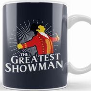 Baskı Dükkanı The Greatest Showman Ringmaster Silhouette Beyaz 330 ml Porselen Kupa Bardak