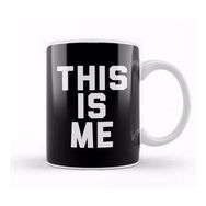 Baskı Dükkanı The Greatest Showman This Is Me Bold Text Beyaz 330 ml Porselen Kupa Bardak