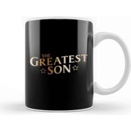 Baskı Dükkanı The Greatest Son Beyaz 330 ml Porselen Kupa Bardak