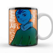 Baskı Dükkanı The Last Airbender Aang Porselen Beyaz Kupa Bardak