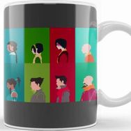 Baskı Dükkanı The Last Airbender The Legend Of Korra Main Cast Minimalism Porselen Beyaz Kupa Bardak