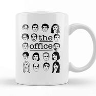 Baskı Dükkanı The Office Faces Porselen Beyaz Kupa Bardak