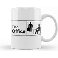 Baskı Dükkanı The Office Logo Porselen Beyaz Kupa Bardak