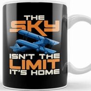 Baskı Dükkanı The Sky is Yours Fighter Pilot Kupa