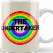 Baskı Dükkanı The Undertaker Vintage Retro Rainbow Style Warriors Design Wrestlers Gift Kupa