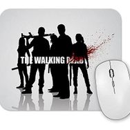 Baskı Dükkanı the Walking Dead Siyah Beyaz Mouse Pad