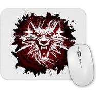 Baskı Dükkanı the Witcher Wolf Silhouette Mouse Pad
