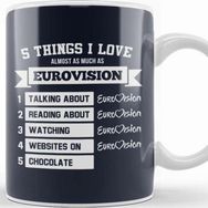 Baskı Dükkanı Things I Love Almost As Much As Eurovision Kupa