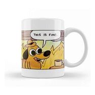 Baskı Dükkanı This Is Fine 01 Kupa