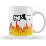 Baskı Dükkanı This Is Fine 03 Kupa