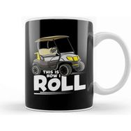 Baskı Dükkanı This Is How I Roll Funny Golf Cart Pun Cute Golfer Kupa
