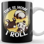 Baskı Dükkanı This Is How I Roll Panda Pun Kawaii Little Bear Kupa