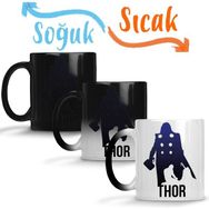 Baskı Dükkanı Thor Vingador Sihirli Porselen Kupa