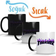 Baskı Dükkanı Thrasher 02 Sihirli Porselen Kupa