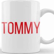 Baskı Dükkanı Tommy Tommy Porselen Beyaz Kupa Bardak