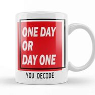 Baskı Dükkanı Training Day One Porselen Beyaz Kupa Bardak