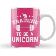 Baskı Dükkanı Training To Be A Unicorn Gym Kupa
