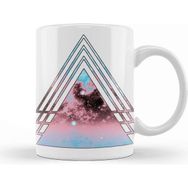 Baskı Dükkanı Transgender Pride Layered Galaxy Triangles 01 Kupa