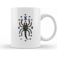 Baskı Dükkanı Trippy Scorpion Desert Arachnid Land Octopus Porselen Beyaz Kupa Bardak