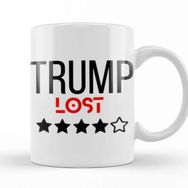 Baskı Dükkanı Trump Lost Porselen Beyaz Kupa Bardak