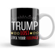 Baskı Dükkanı Trump Lost Your Feelıngs Porselen Beyaz Kupa Bardak