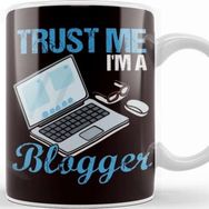 Baskı Dükkanı Trust Blogger Influencer Blogging Vlogging Story Influencer Porselen Beyaz Kupa Bardak