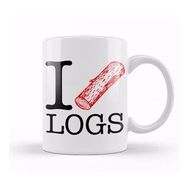 Baskı Dükkanı Twin Peaks I Love Logs Porselen Beyaz Kupa Bardak