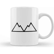 Baskı Dükkanı Twin Peaks Jagged Peaks Porselen Beyaz Kupa Bardak