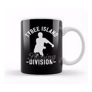 Baskı Dükkanı Tybee Island Flossing Division Porselen Beyaz Kupa Bardak