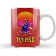 Baskı Dükkanı Tyrese Haliburton Vintage Art Legend Basketball Gift Porselen Beyaz Kupa Bardak
