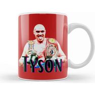 Baskı Dükkanı Tyson Fury Porselen Beyaz Kupa Bardak