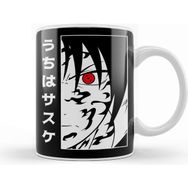Baskı Dükkanı Uchiha Sasuke Naruto Porselen Beyaz Kupa Bardak